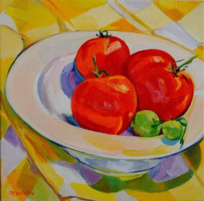 Michael's tomatoes by Martha Marlette